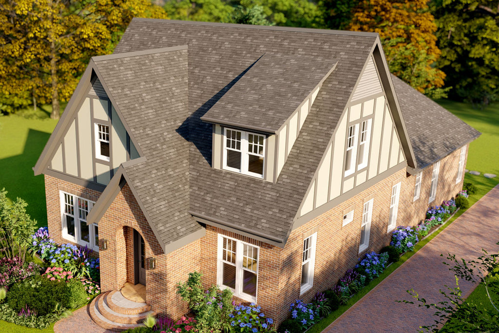overall Tudor home plan