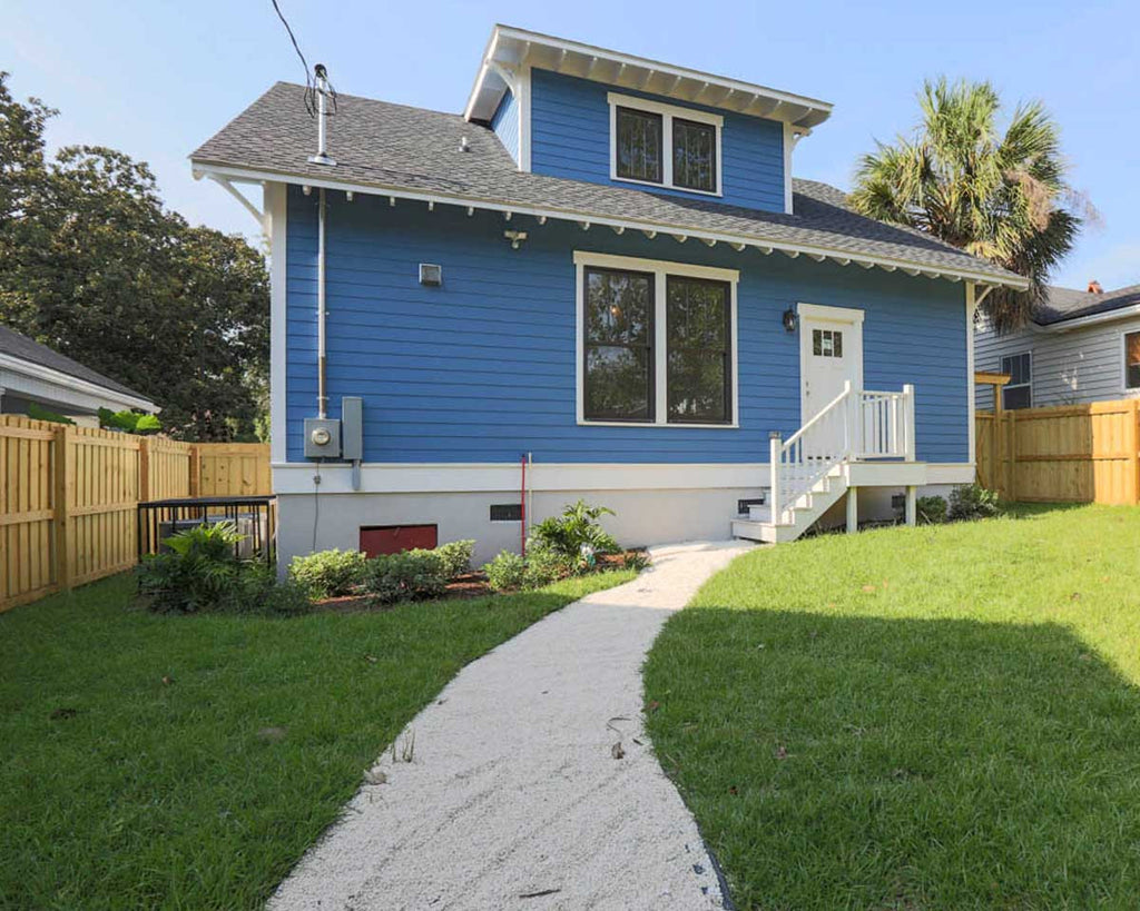 back view of Jacobson bungalow