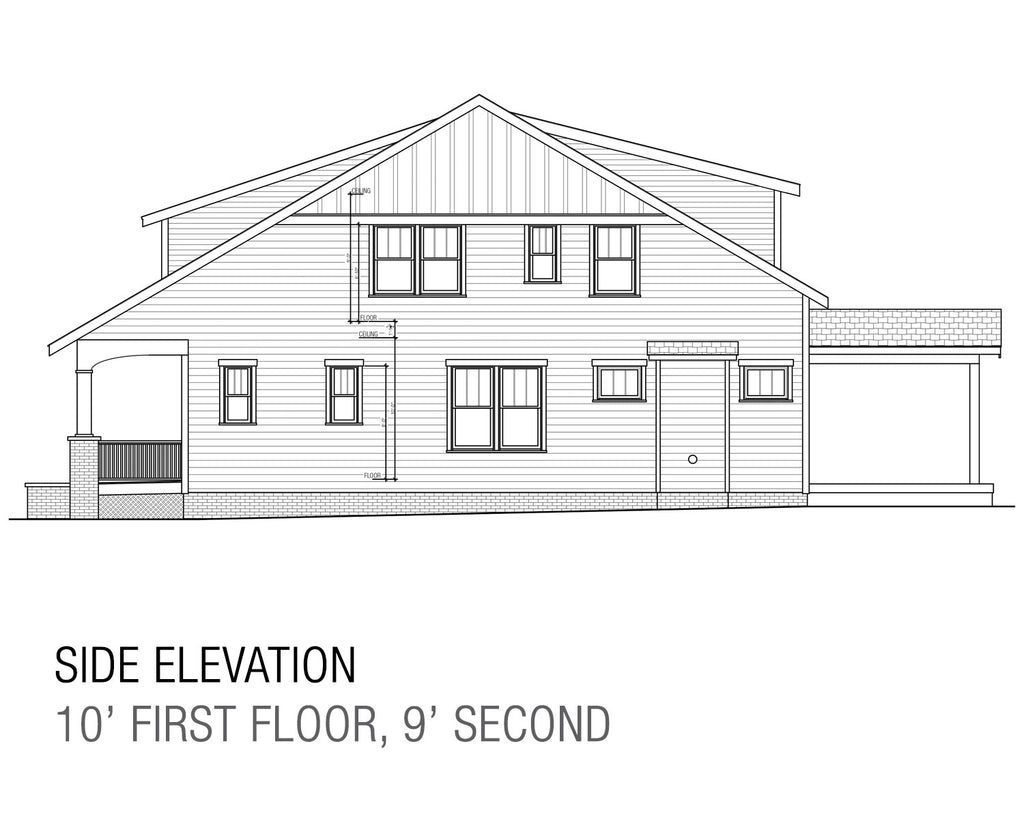 Side elevation craftsman