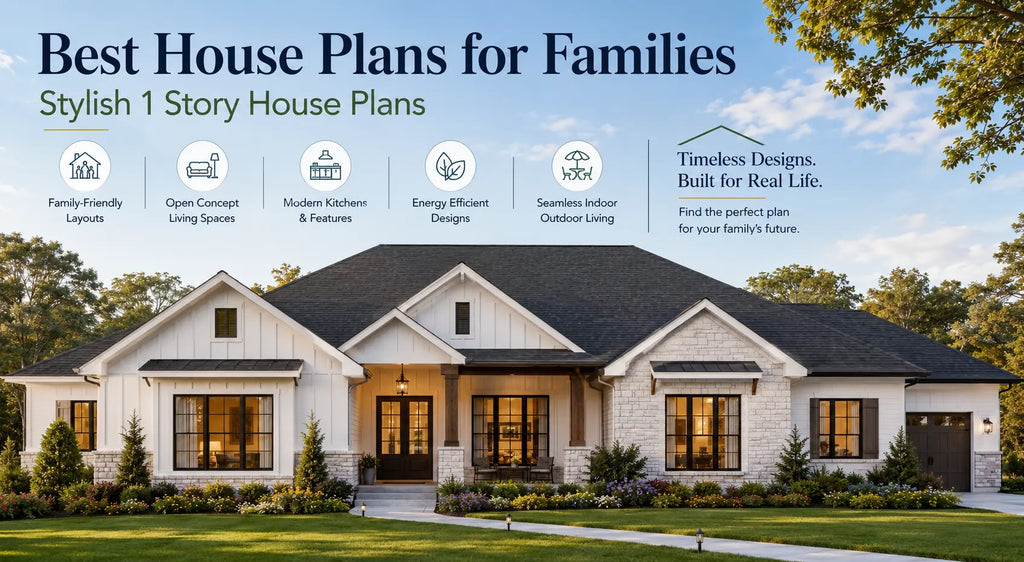 Best House Plans for Families | Stylish 1 Story House Plans