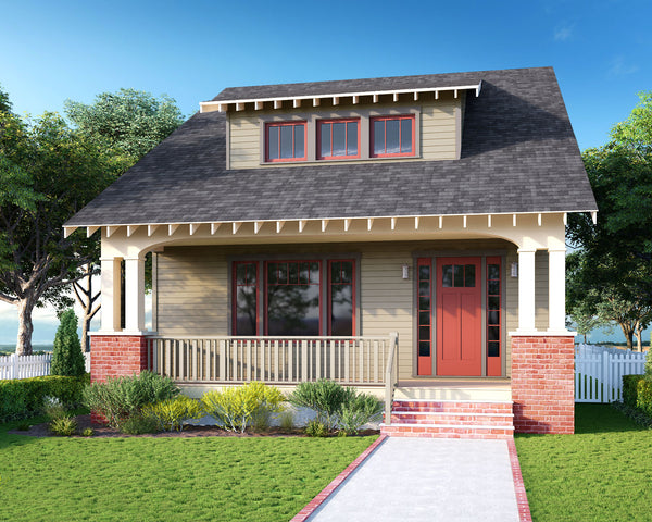 The Beaumont Craftsman Home Plan homepatterns