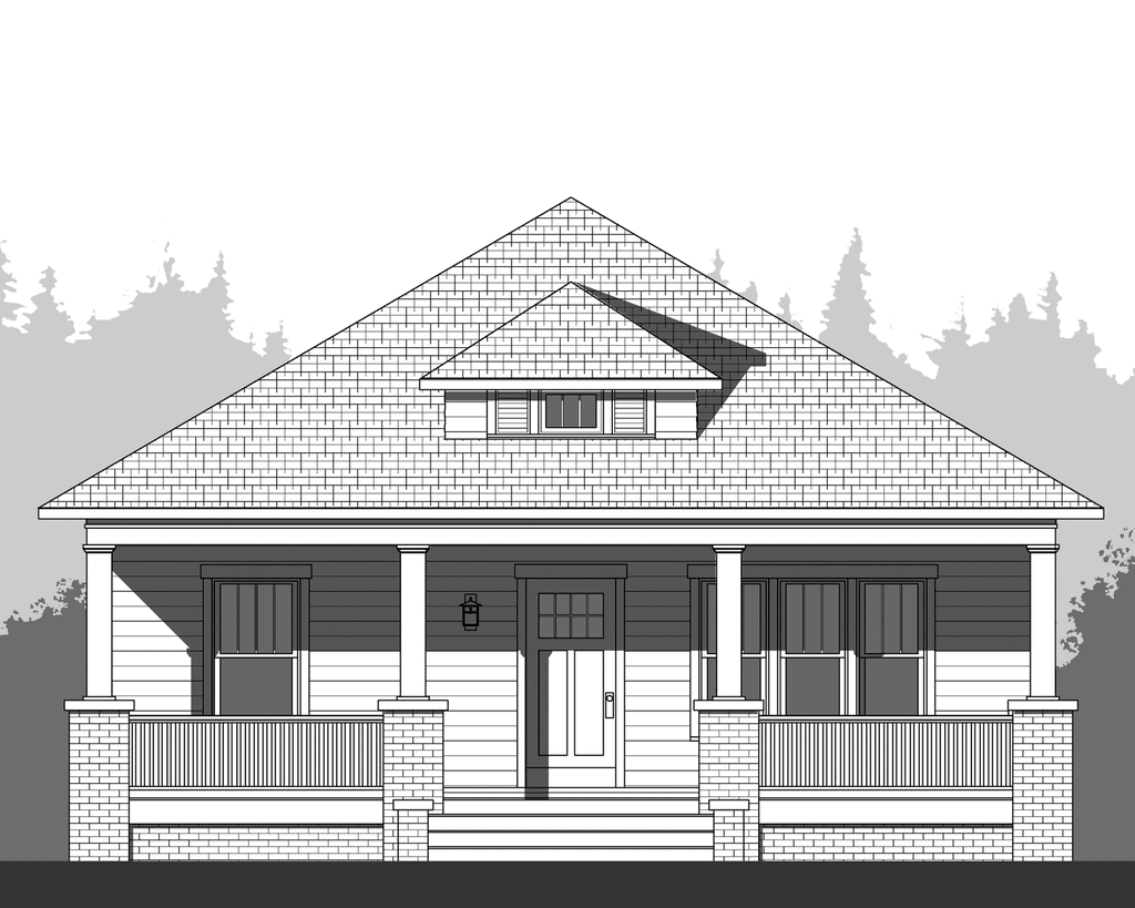 Front Elevation of this plan