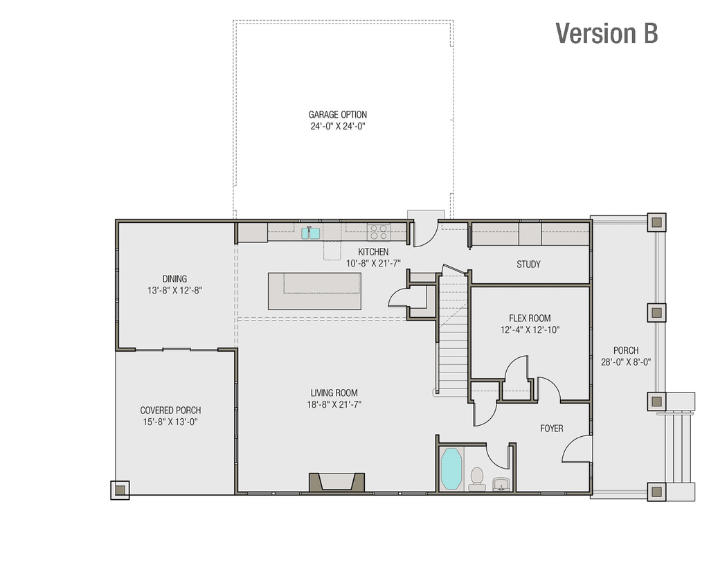 First Floor Plan Version B